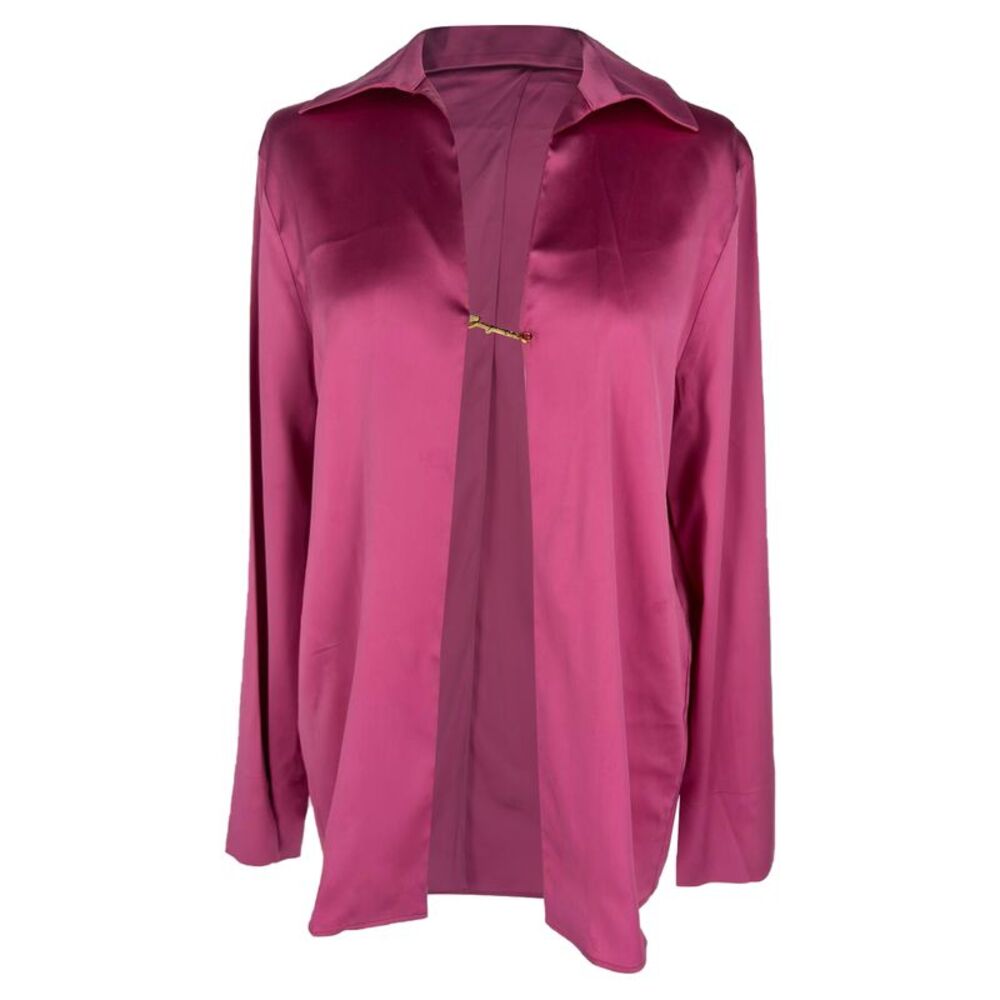 Jacquemus La Chemise Notte Shirt in Pink Satin